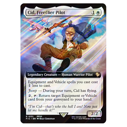 Cid, Freeflier Pilot 0131 card from the Magic The Gathering set Universes Beyond - Final Fantasy - Commander