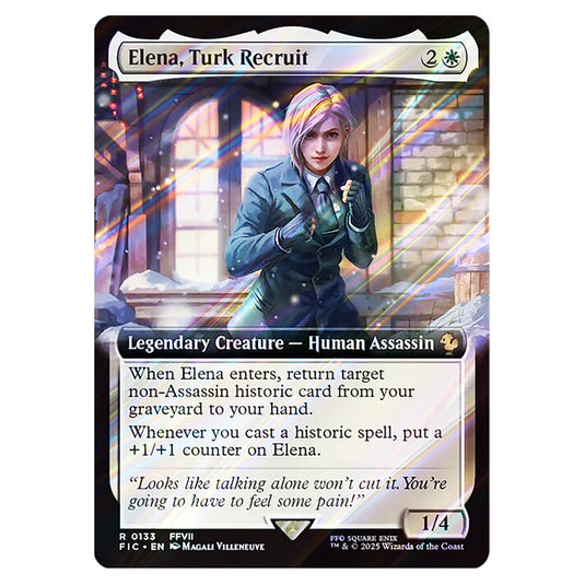 Elena, Turk Recruit 0133 card from the Magic The Gathering set Universes Beyond - Final Fantasy - Commander