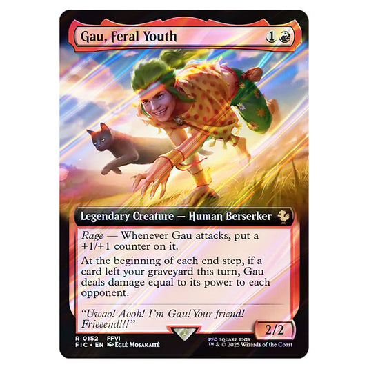 Gau, Feral Youth 0152 card from the Magic The Gathering set Universes Beyond - Final Fantasy - Commander