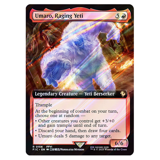 Umaro, Raging Yeti 0156 card from the Magic The Gathering set Universes Beyond - Final Fantasy - Commander