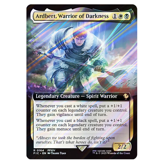 Ardbert, Warrior of Darkness 0164 card from the Magic The Gathering set Universes Beyond - Final Fantasy - Commander