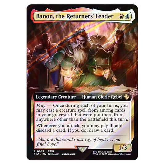 Banon, the Returners' Leader 0165 card from the Magic The Gathering set Universes Beyond - Final Fantasy - Commander