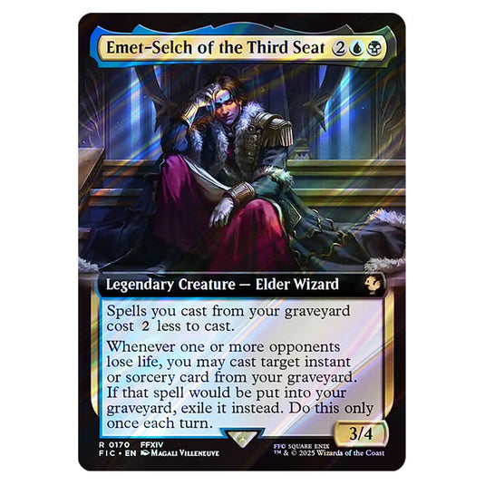 Emet-Selch of the Third Seat 0170 card from the Magic The Gathering set Universes Beyond - Final Fantasy - Commander