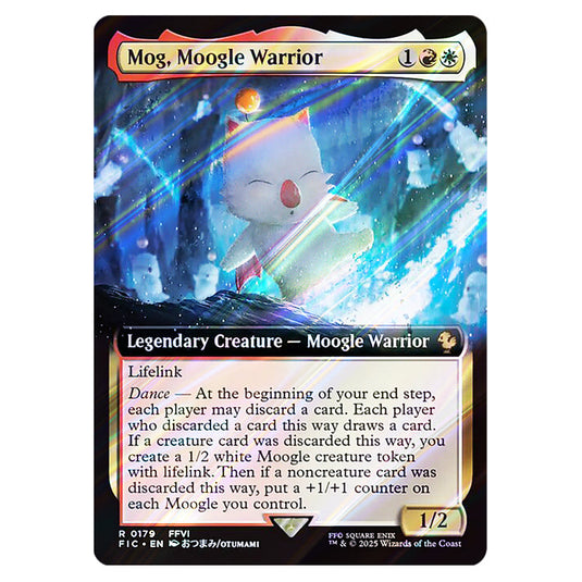 Mog, Moogle Warrior 0179 card from the Magic The Gathering set Universes Beyond - Final Fantasy - Commander