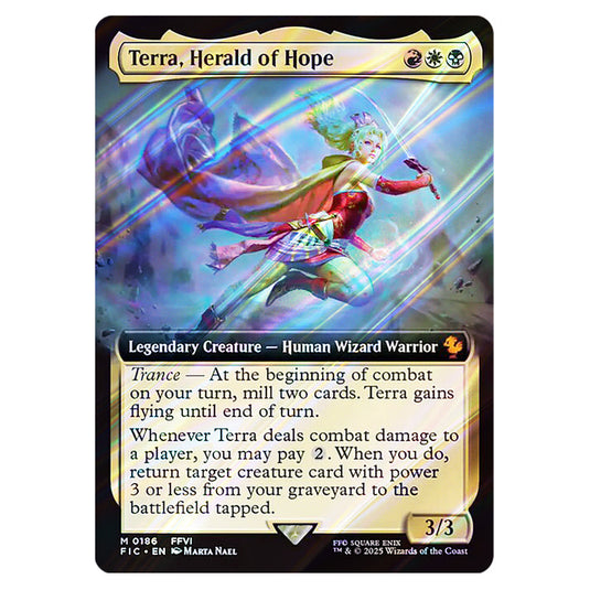 Terra, Herald of Hope 0186 card from the Magic The Gathering set Universes Beyond - Final Fantasy - Commander