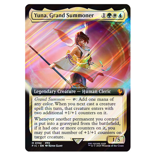 Yuna, Grand Summoner 0192 card from the Magic The Gathering set Universes Beyond - Final Fantasy - Commander