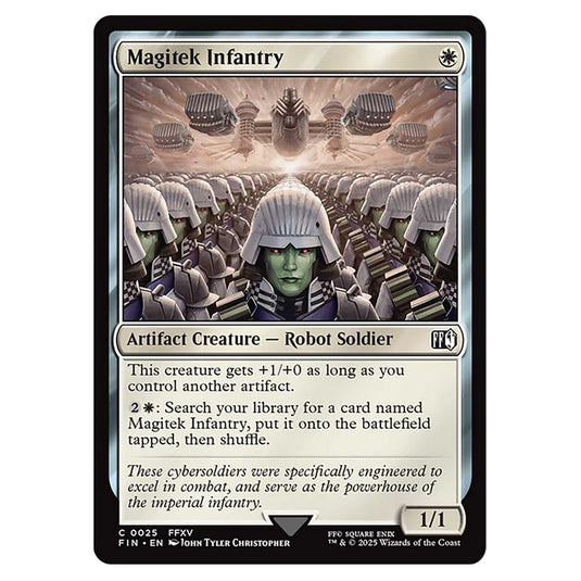 Magitek Infantry 0025 card from the Magic The Gathering set Universes Beyond - Final Fantasy