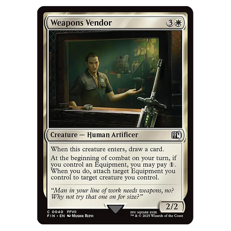 Magic The Gathering - Universes Beyond - Final Fantasy - Weapons Vendo Magic The Gathering - Universes Beyond - Final Fantasy - Weapons Vendo