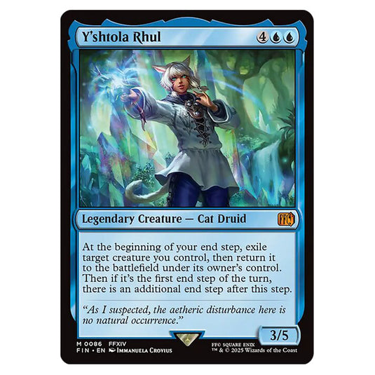 Y'shtola Rhul 0086 card from the Magic The Gathering set Universes Beyond - Final Fantasy