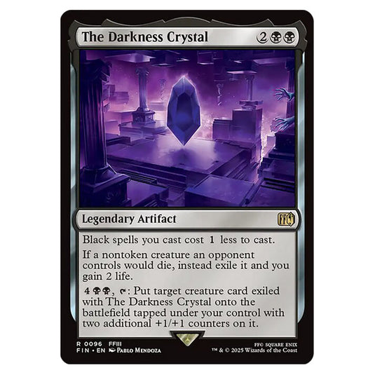The Darkness Crystal 0096 card from the Magic The Gathering set Universes Beyond - Final Fantasy