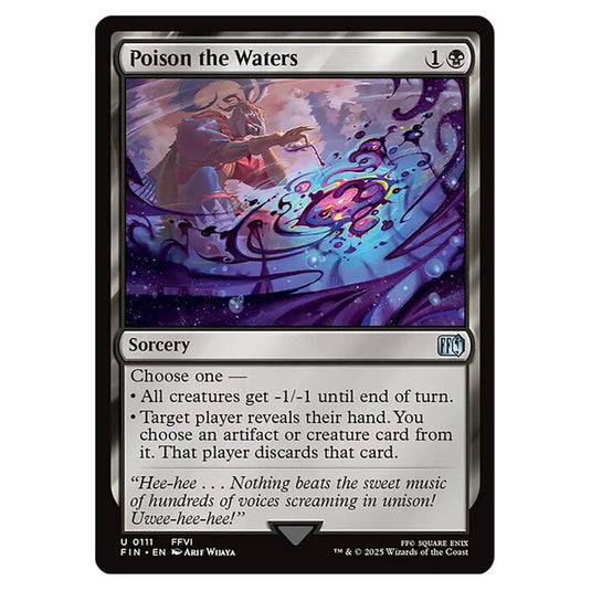 Poison the Waters 0111 card from the Magic The Gathering set Universes Beyond - Final Fantasy