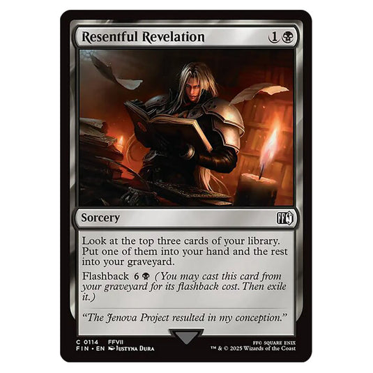 Resentful Revelation 0114 card from the Magic The Gathering set Universes Beyond - Final Fantasy