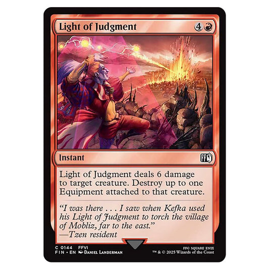 Light of Judgment 0144 card from the Magic The Gathering set Universes Beyond - Final Fantasy