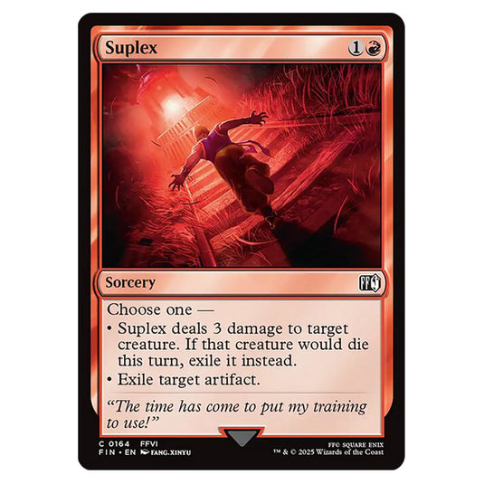 Suplex 0164 card from the Magic The Gathering set Universes Beyond - Final Fantasy