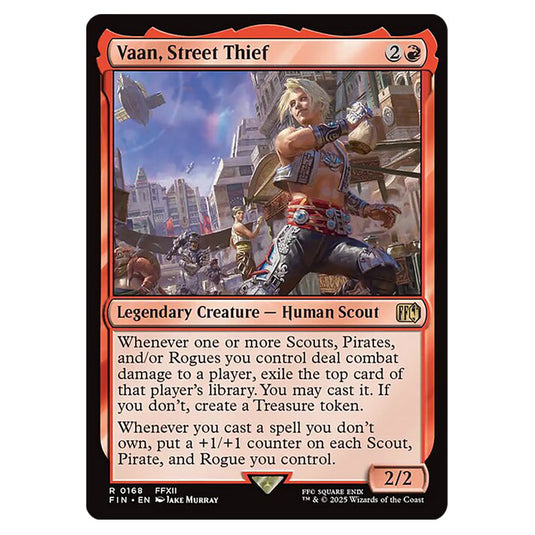 Vaan, Street Thief 0168 card from the Magic The Gathering set Universes Beyond - Final Fantasy