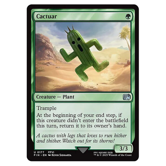 Cactuar 0177 card from the Magic The Gathering set Universes Beyond - Final Fantasy