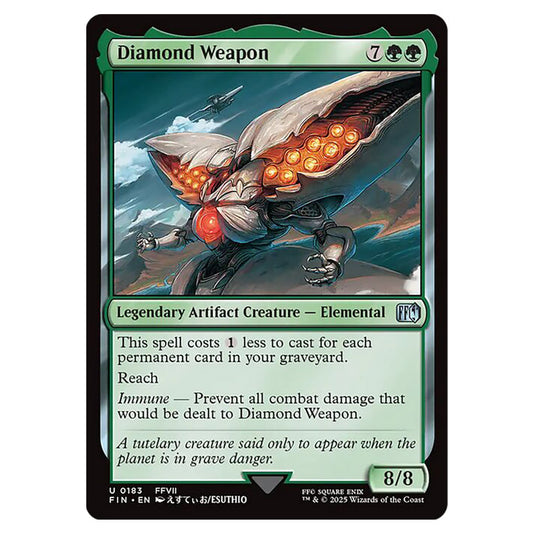Diamond Weapon 0183 card from the Magic The Gathering set Universes Beyond - Final Fantasy