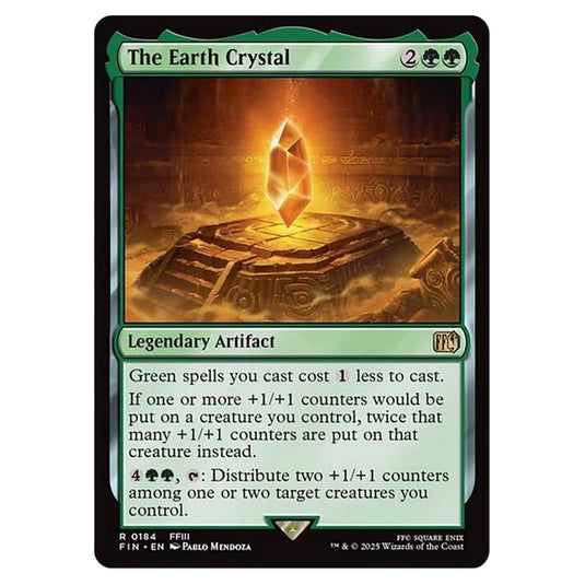 The Earth Crystal 0184 card from the Magic The Gathering set Universes Beyond - Final Fantasy