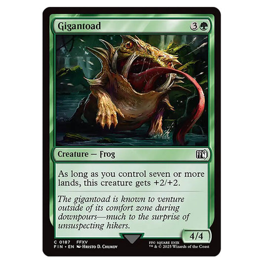 Gigantoad 0187 card from the Magic The Gathering set Universes Beyond - Final Fantasy
