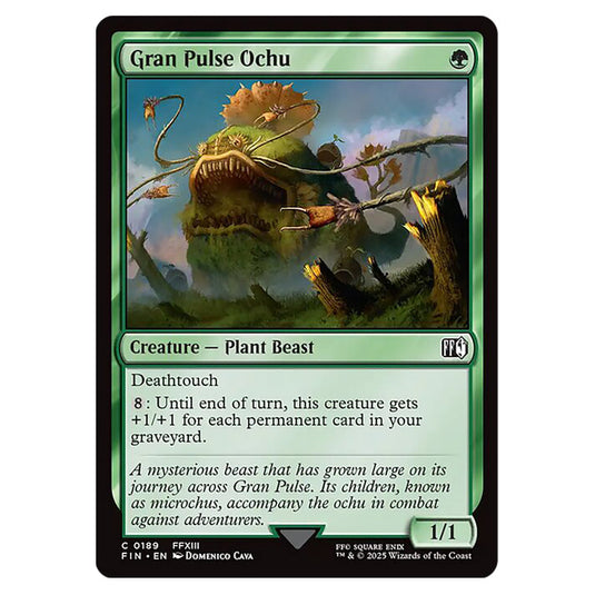 Gran Pulse Ochu 0189 card from the Magic The Gathering set Universes Beyond - Final Fantasy