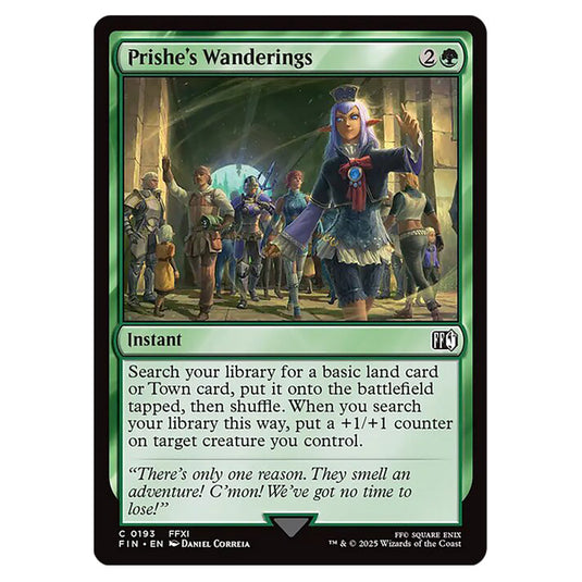 Prishe's Wanderings 0193 card from the Magic The Gathering set Universes Beyond - Final Fantasy