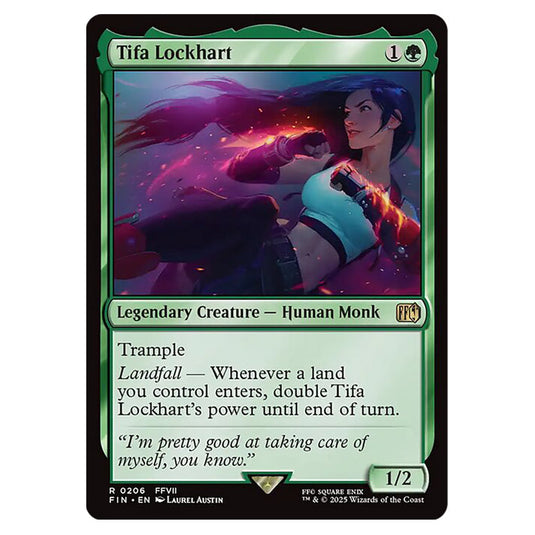 Tifa Lockhart 0206 card from the Magic The Gathering set Universes Beyond - Final Fantasy
