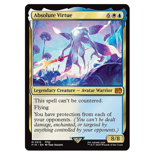 Absolute Virtue 0212 card from the Magic The Gathering set Universes Beyond - Final Fantasy