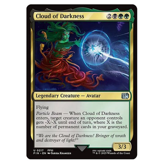Cloud of Darkness 0217 card from the Magic The Gathering set Universes Beyond - Final Fantasy