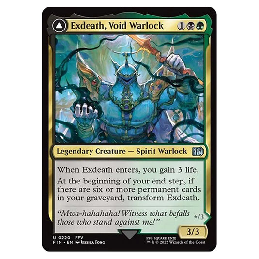Exdeath, Void Warlock // Neo Exdeath, Dimension's End 0220 card from the Magic The Gathering set Universes Beyond - Final Fantasy