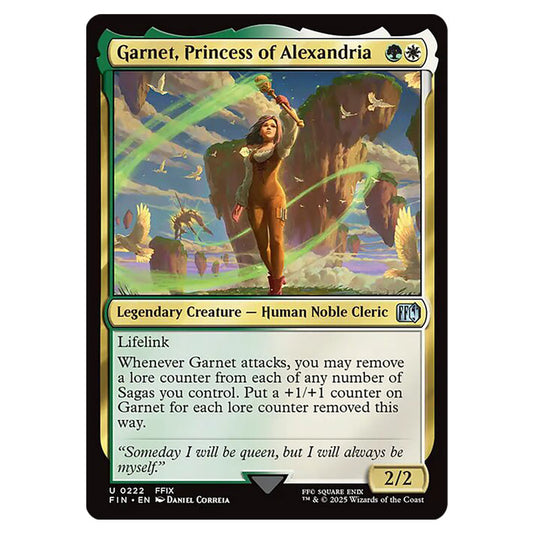 Garnet, Princess of Alexandria 0222 card from the Magic The Gathering set Universes Beyond - Final Fantasy