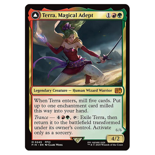 Terra, Magical Adept // Esper Terra 0245 card from the Magic The Gathering set Universes Beyond - Final Fantasy