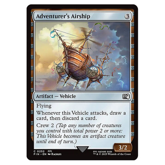 Adventurer's Airship 0252 card from the Magic The Gathering set Universes Beyond - Final Fantasy