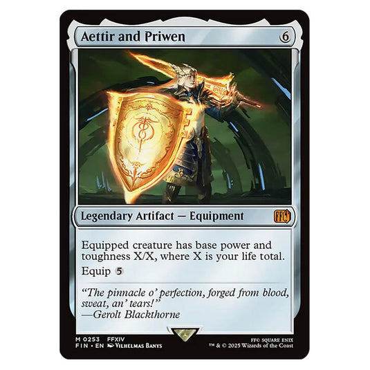 Aettir and Priwen 0253 card from the Magic The Gathering set Universes Beyond - Final Fantasy