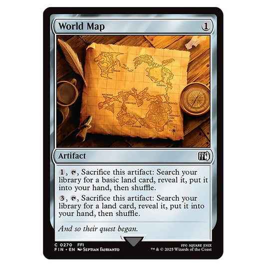World Map 0270 card from the Magic The Gathering set Universes Beyond - Final Fantasy