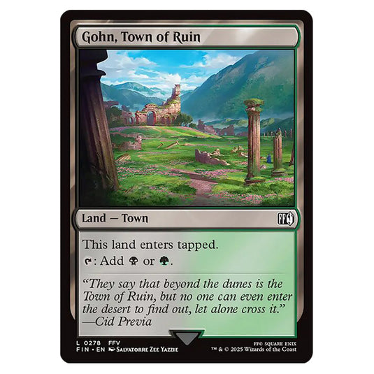 Gohn, Town of Ruin 0278 card from the Magic The Gathering set Universes Beyond - Final Fantasy