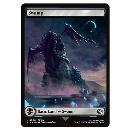 Swamp 0300 card from the Magic The Gathering set Universes Beyond - Final Fantasy