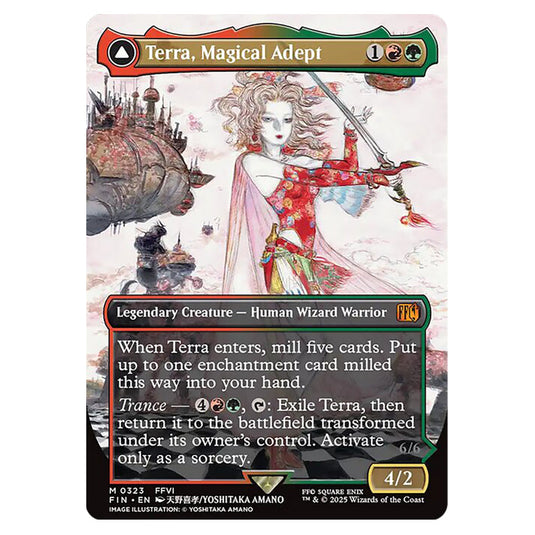 Terra, Magical Adept // Esper Terra 0323 card from the Magic The Gathering set Universes Beyond - Final Fantasy
