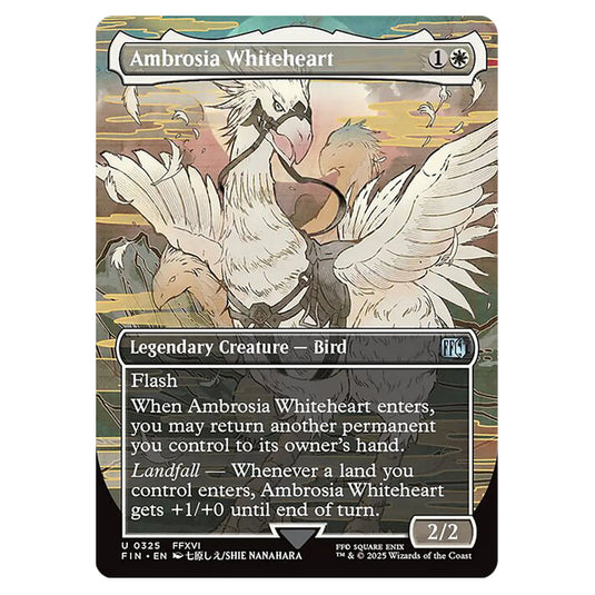 Ambrosia Whiteheart 0325 card from the Magic The Gathering set Universes Beyond - Final Fantasy