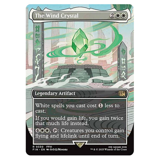 The Wind Crystal 0330 card from the Magic The Gathering set Universes Beyond - Final Fantasy