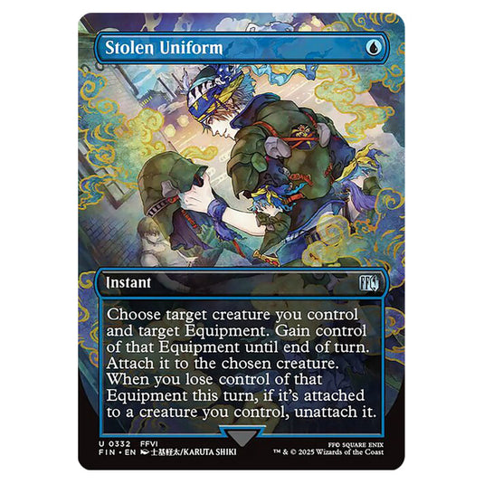 Stolen Uniform 0332 card from the Magic The Gathering set Universes Beyond - Final Fantasy