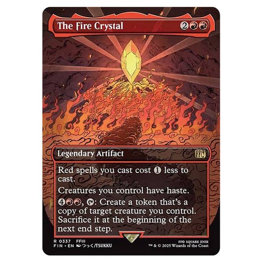 The Fire Crystal 0337 card from the Magic The Gathering set Universes Beyond - Final Fantasy