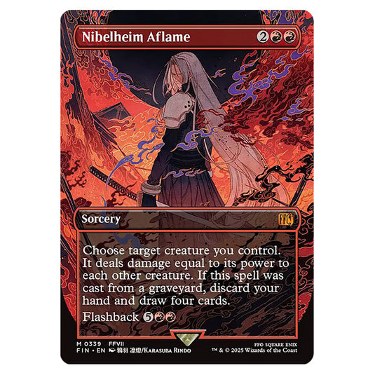 Nibelheim Aflame 0339 card from the Magic The Gathering set Universes Beyond - Final Fantasy