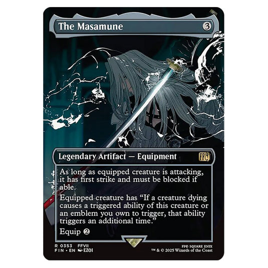 The Masamune 0353 card from the Magic The Gathering set Universes Beyond - Final Fantasy