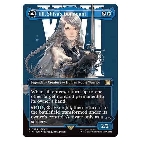 Jill, Shiva's Dominant // Shiva, Warden of Ice 0378 card from the Magic The Gathering set Universes Beyond - Final Fantasy