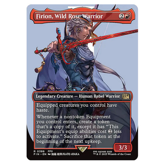 Firion, Wild Rose Warrior 0386 card from the Magic The Gathering set Universes Beyond - Final Fantasy