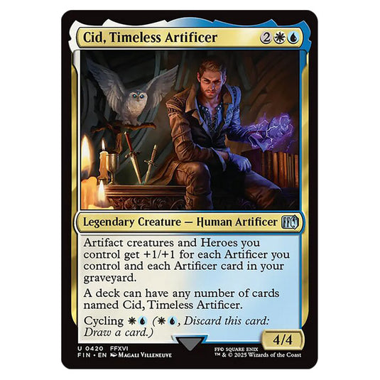 Cid, Timeless Artificer 0420 card from the Magic The Gathering set Universes Beyond - Final Fantasy