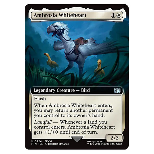 Ambrosia Whiteheart 0424 card from the Magic The Gathering set Universes Beyond - Final Fantasy