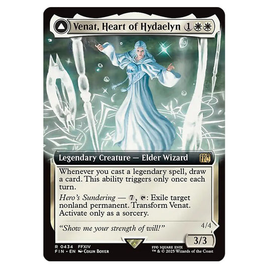 Venat, Heart of Hydaelyn // Hydaelyn, the Mothercrystal 0434 card from the Magic The Gathering set Universes Beyond - Final Fantasy