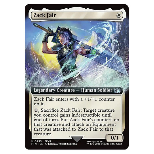 Zack Fair 0435 card from the Magic The Gathering set Universes Beyond - Final Fantasy