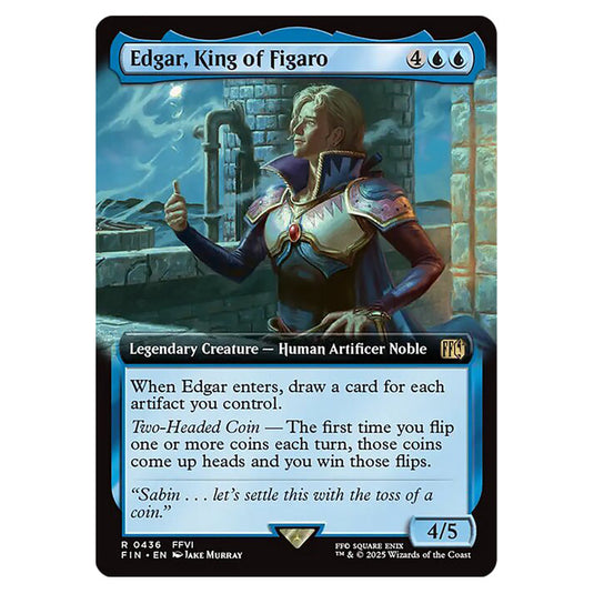 Edgar, King of Figaro 0436 card from the Magic The Gathering set Universes Beyond - Final Fantasy